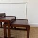 Nest of tables in teak from the 1960s.