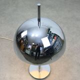 Large Space Age Table Lamp in Chrome, 70s