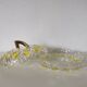 Candy dish, sugar bowl in transparent faceted glass