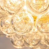 Extra-large glass Tulip chandelier by Kaiser, Germany, 1960s.