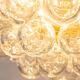 Extra-large glass Tulip chandelier by Kaiser, Germany, 1960s.