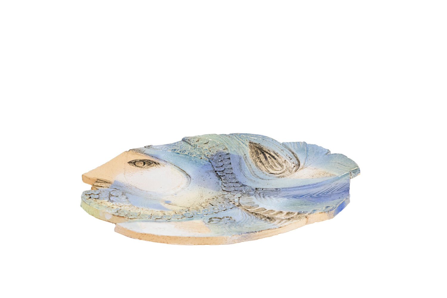 Plat en céramique, année 2004, Jean Derval