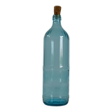 Bouteille en verre turquoise