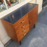 Small beech veneer storage unit, 1960