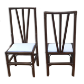 Pair of Philippine cane chairs