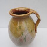 Ceramic jug, provencal style, nice size, with handle