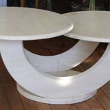 Travertine/marble coffee table