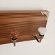 Wall-mounted coat rack – 4 multicoloured ceramic hooks in vintage style