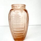 Pink art deco vase