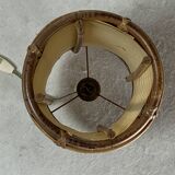 Bamboo cylindrical table lamp by Louis Sognot, France 1950s