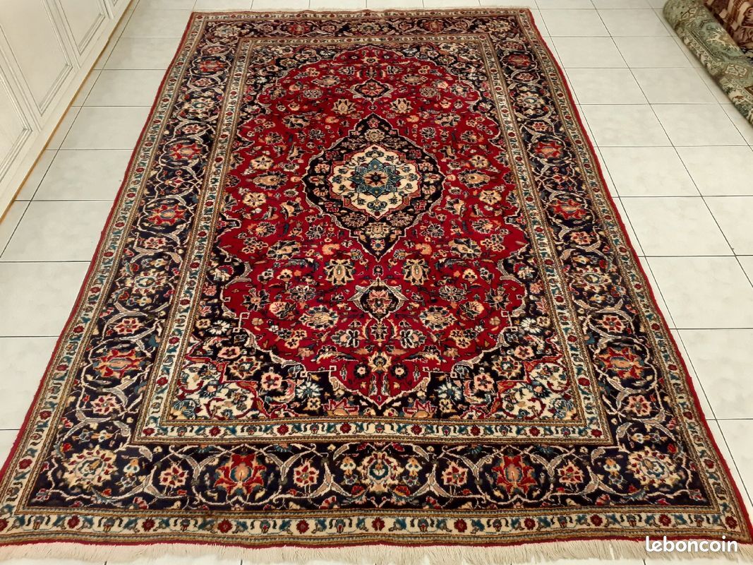 Handmade persian keshan rug 300×202 cm
