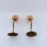 Paire d'appliques col de cygne