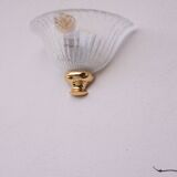 Murano Gold and Trasparent Wall Light, 1970
