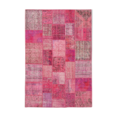 Tapis oriental surteint oriental tissé à la main 205 cm x 300 cm tapis patchwork rose