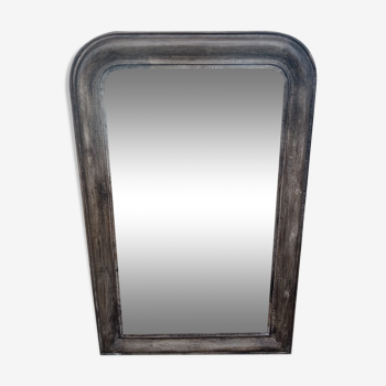 Ancien miroir Louis Philippe patiné 106 x 67 cm