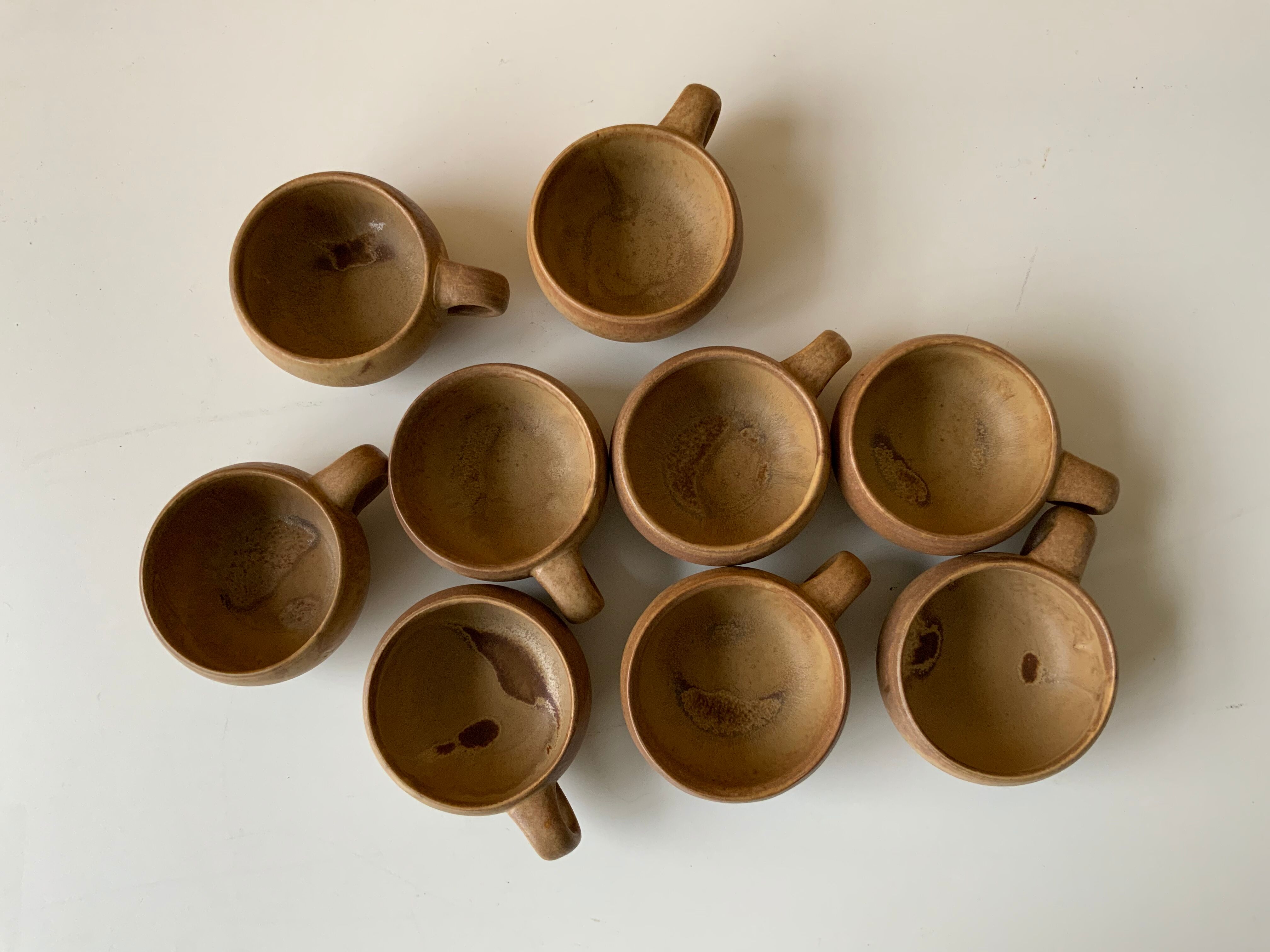 Vintage stoneware cups