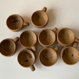 Vintage stoneware cups