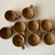 Tasses en grès vintage