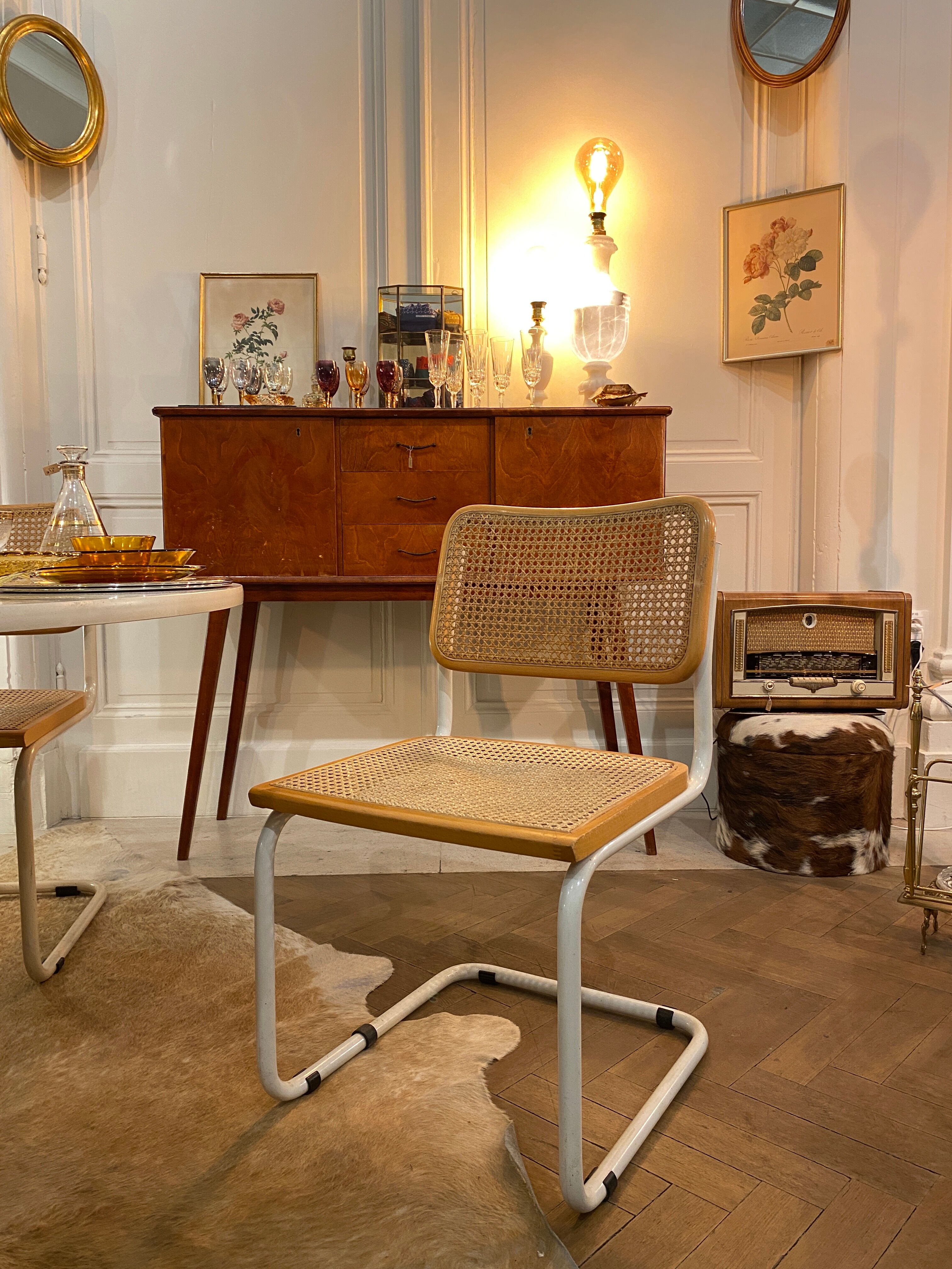 Set of 4 Cesca B32 chairs by Breuer