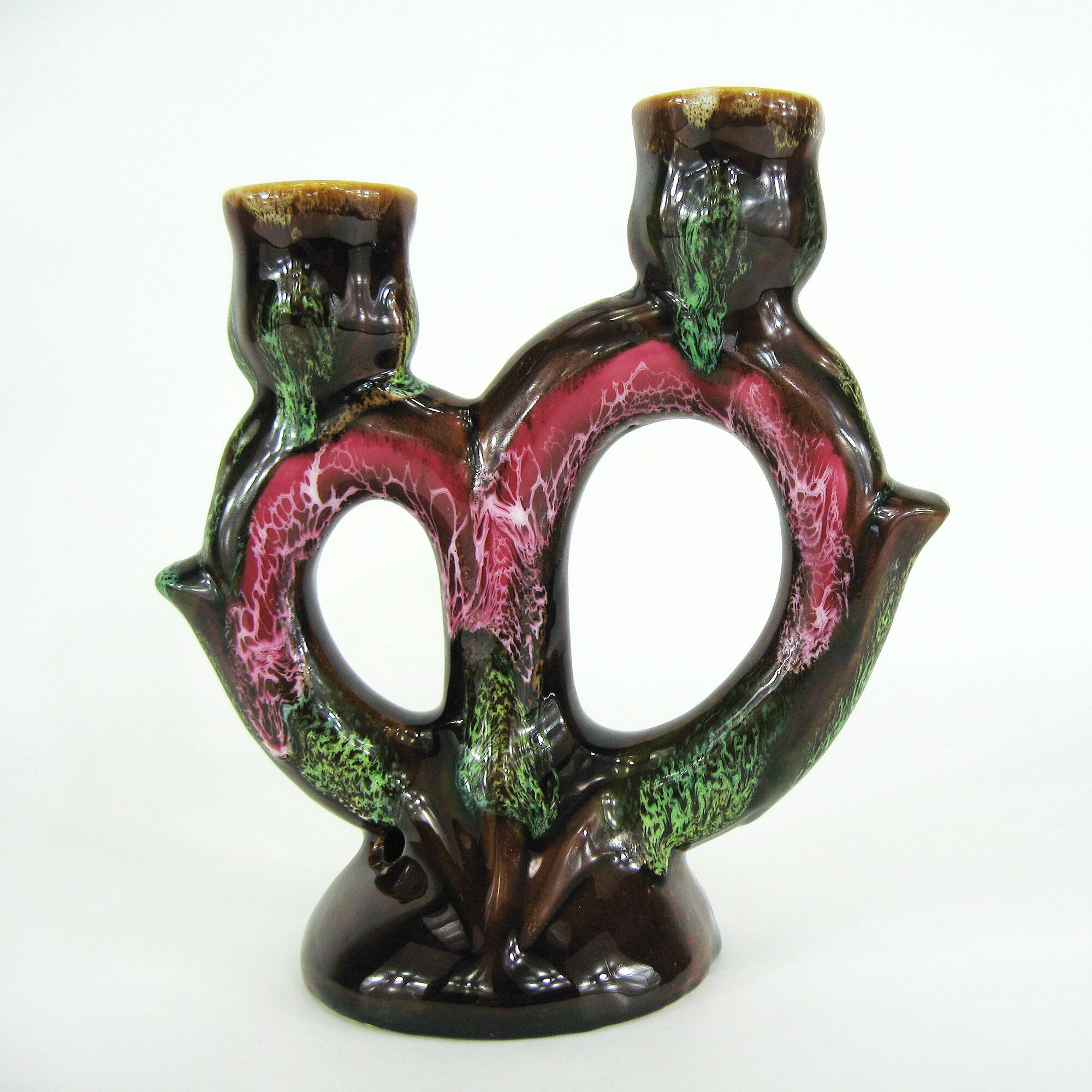 Ceramic candlestick - Georges Pougues-les-Eaux - vintage 60s