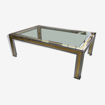 Brass chrome coffee table