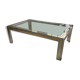 Brass chrome coffee table