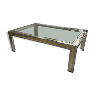 Brass chrome coffee table