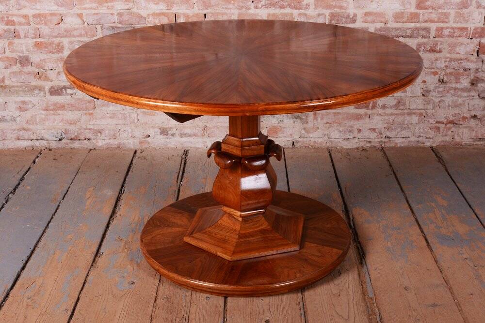 Biedermeier Walnut Dining Table, Austria, 1820s