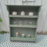 Patinated wooden shelf