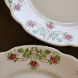 6 assiettes à dessert Art Nouveau