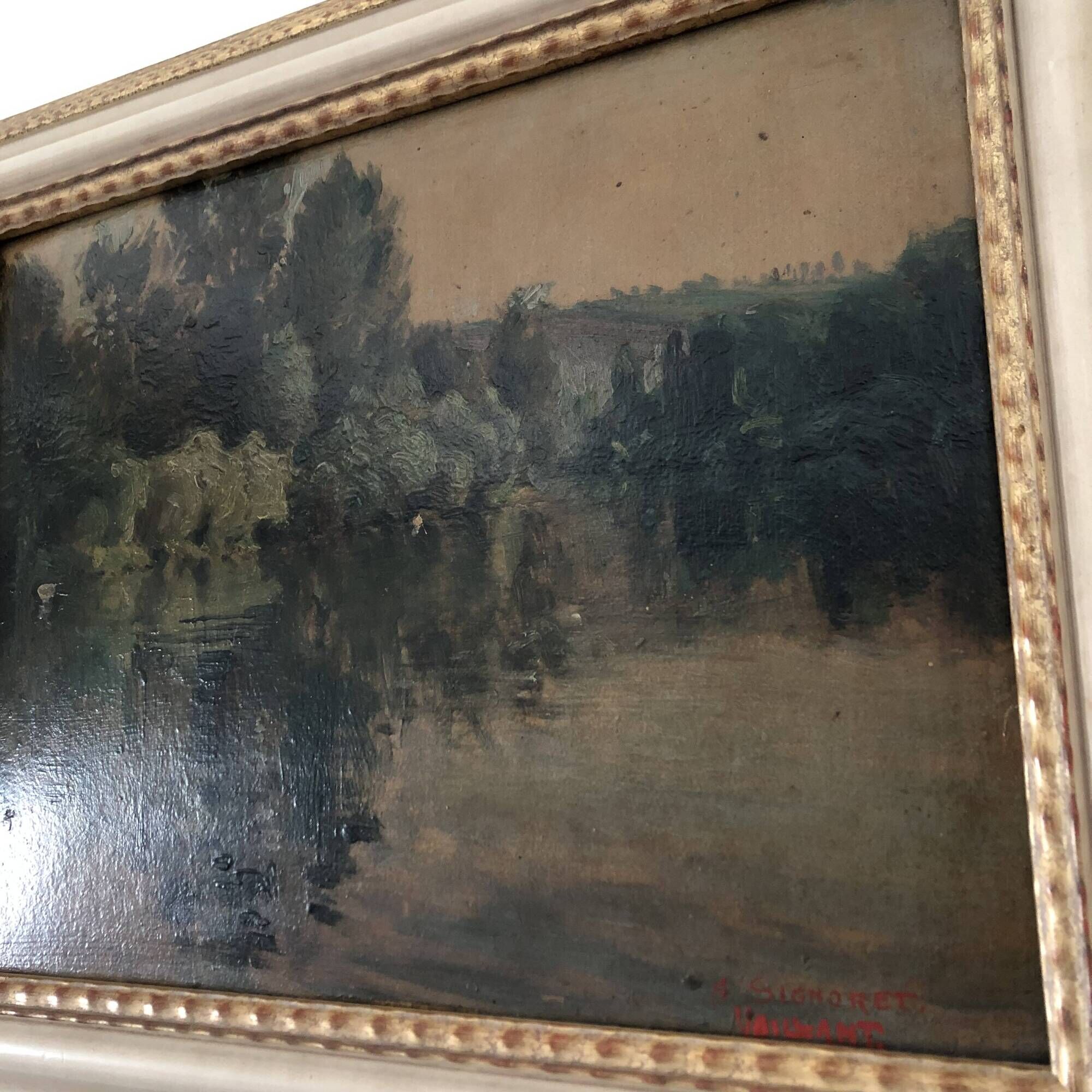 Peinture à l'huile signée A Signoret Vaillant