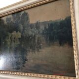 Oil painting signed A Signoret Vaillant