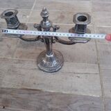 Silver-plated metal chandelier, 1925