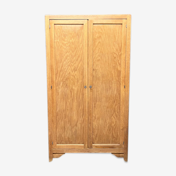 Raw vintage oak cabinet