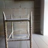 Old wooden sofa-bedside tip turned