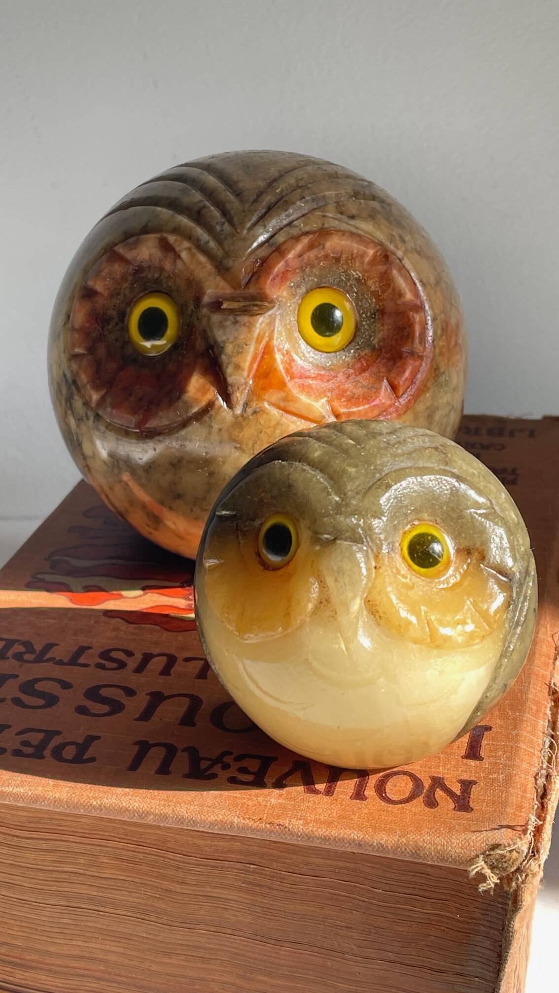 SERRE-LIVRES en Marbre VINTAGE