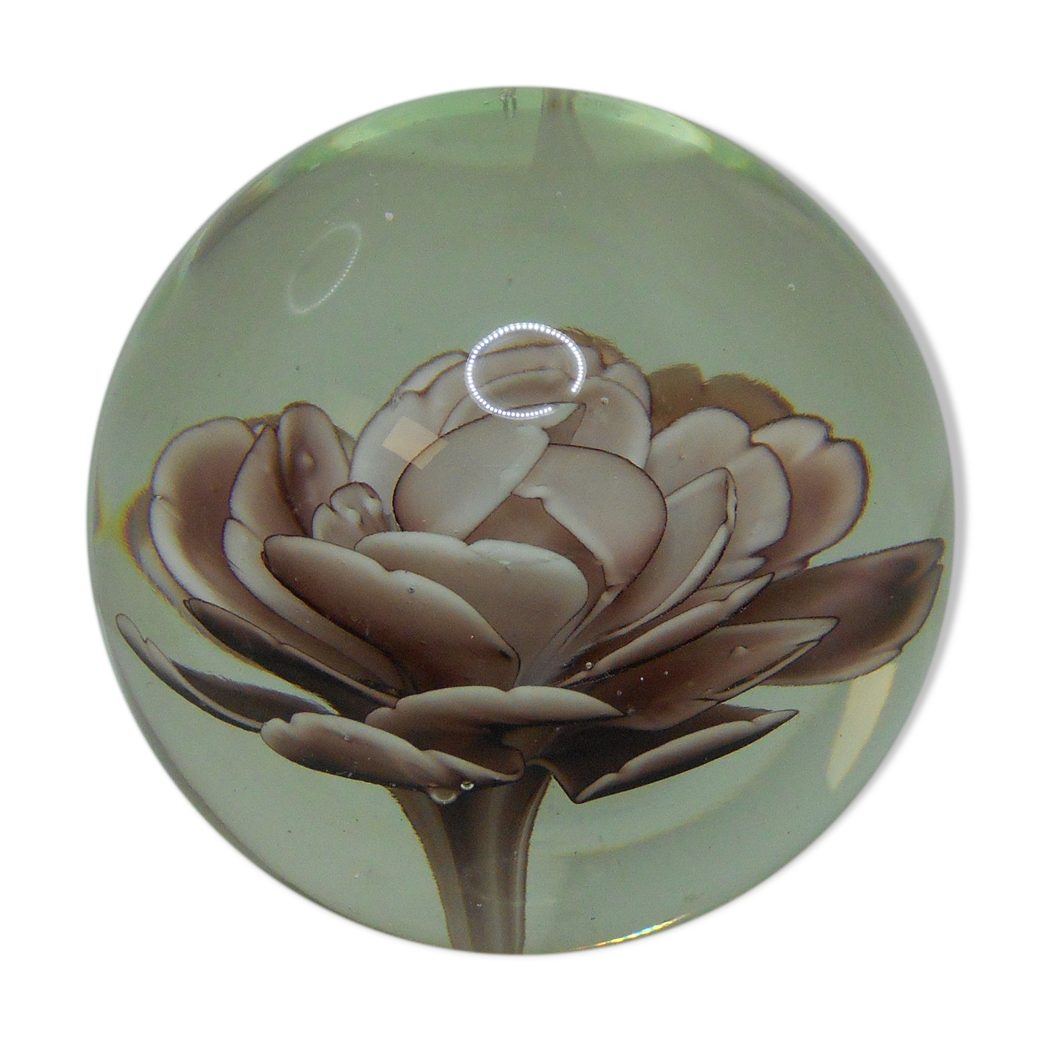 Paper press ball sulphur flower