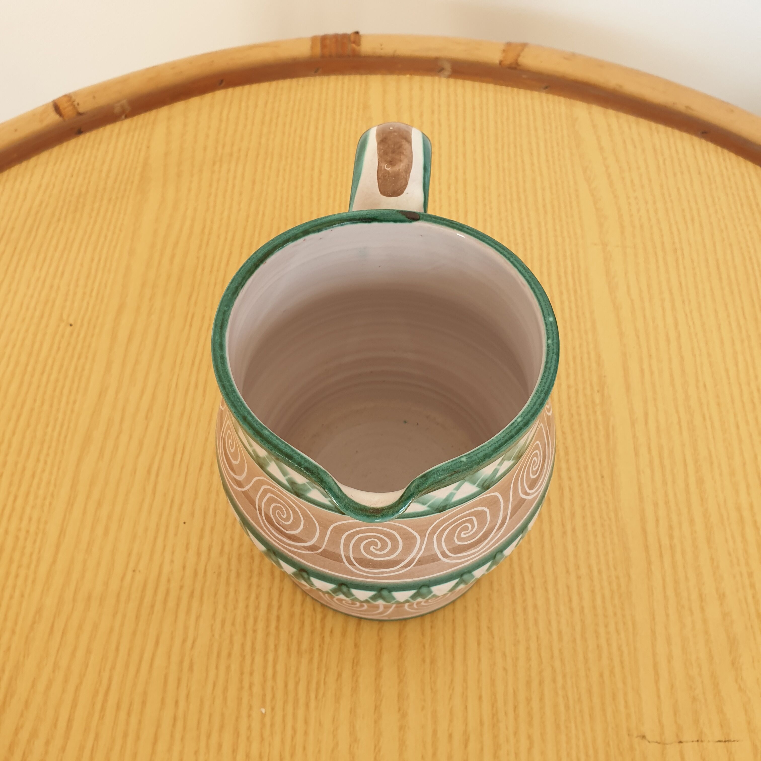 Robert Picault vintage ceramic pitcher