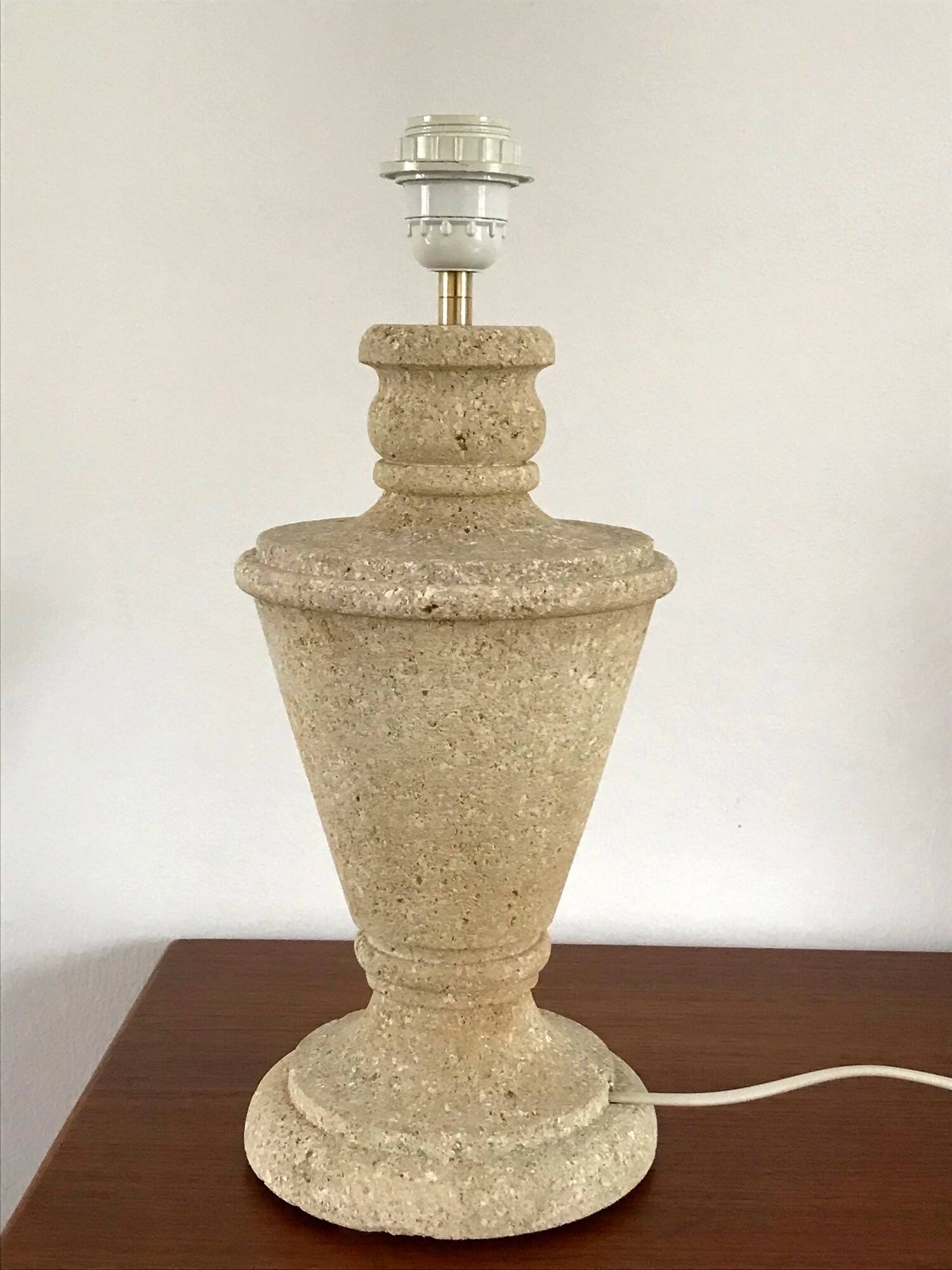 Vintage stone lamp from the 70s