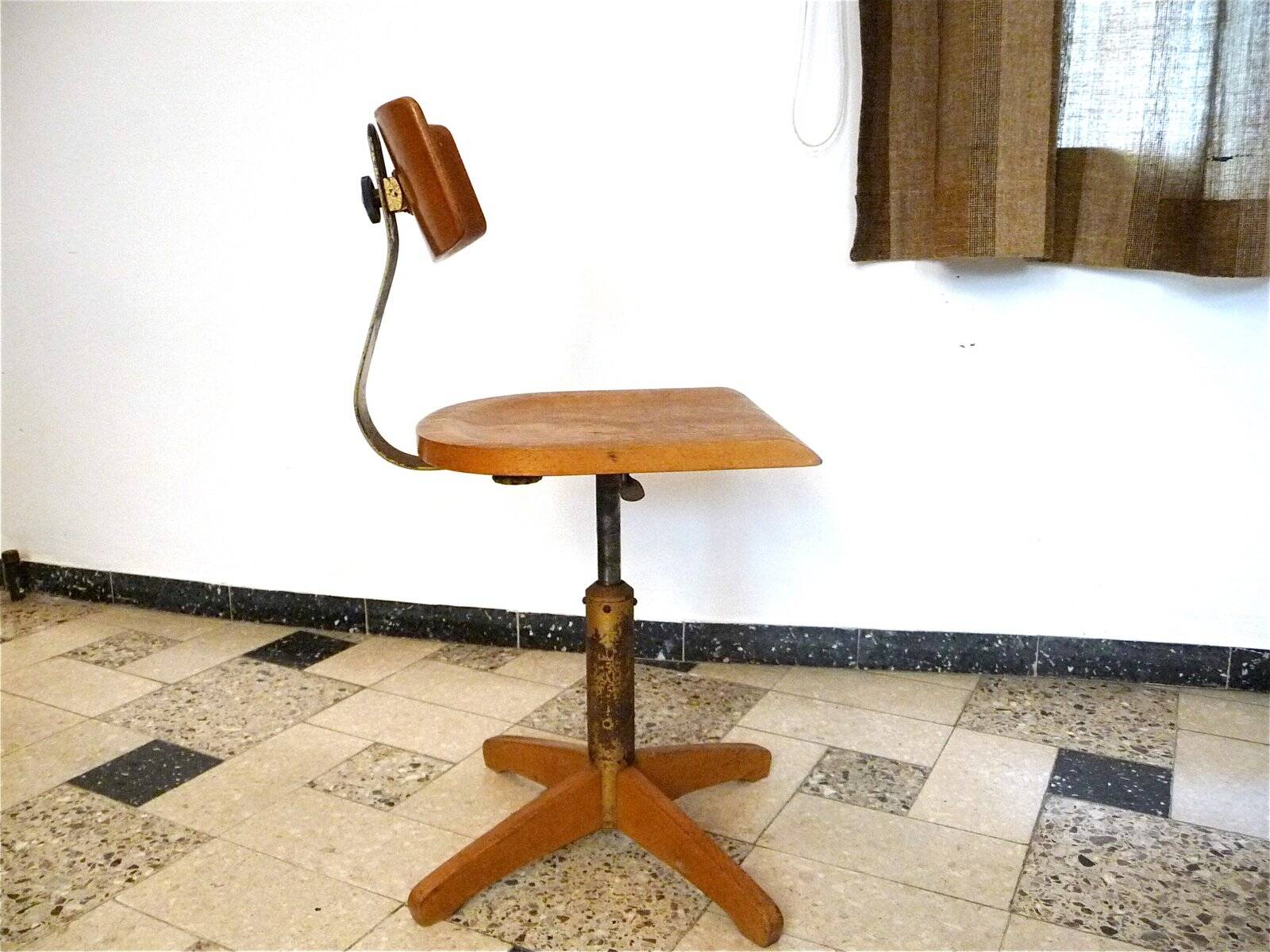 Model 350 industrial swivel desk chair by Ama Elastic, West-Germany, 1950s