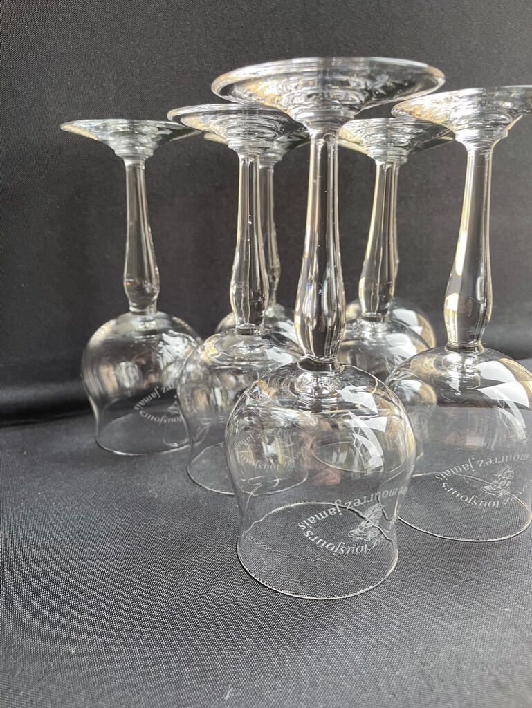 Wine glasses in Crystalline glass
