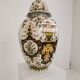 Makkum Tichelaar lidded pot, hand-painted porcelain – Dutch