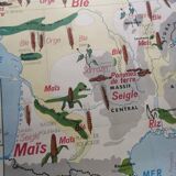 Carte scolaire vintage mdi FRANCE La Seine