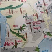 Vintage school map MDI FRANCE The Seine