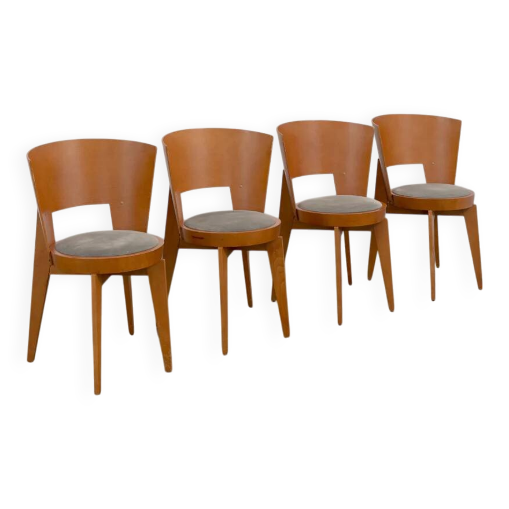 Set of 4 "Ola" dining chairs designed by Pascal Mourgue