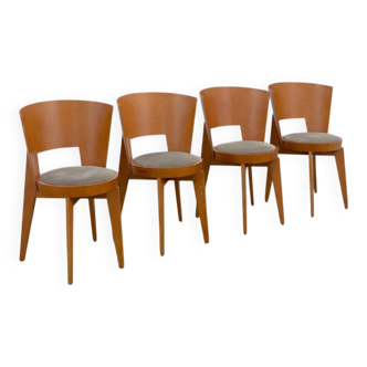 Set of 4 "Ola" dining chairs designed by Pascal Mourgue
