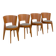 Set of 4 "Ola" dining chairs designed by Pascal Mourgue