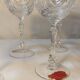 Set of 6 wine glasses and carafe in Lorraine Crystal - Gérard Model