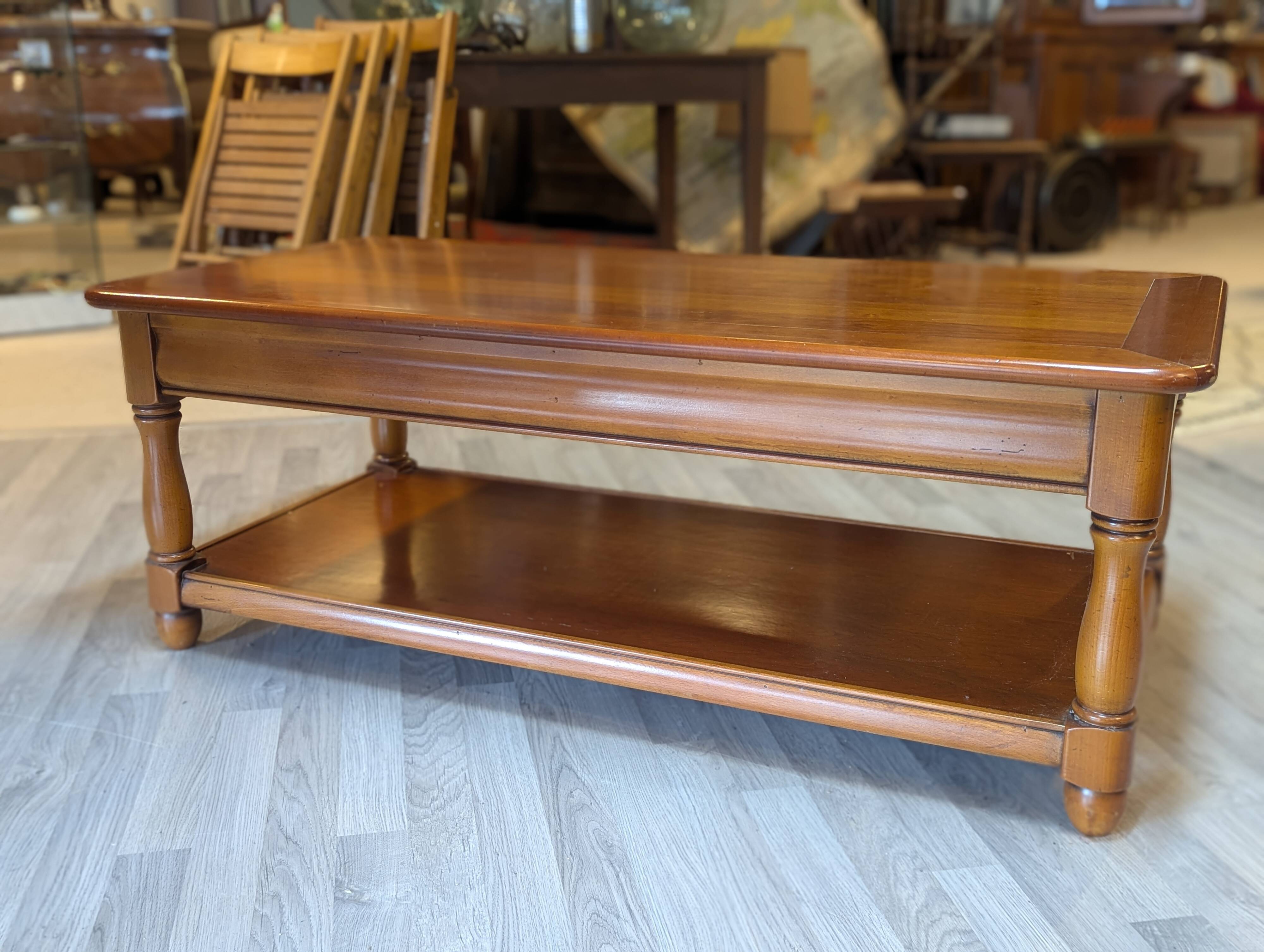 Cherry wood coffee table