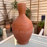 Dark terracotta vase